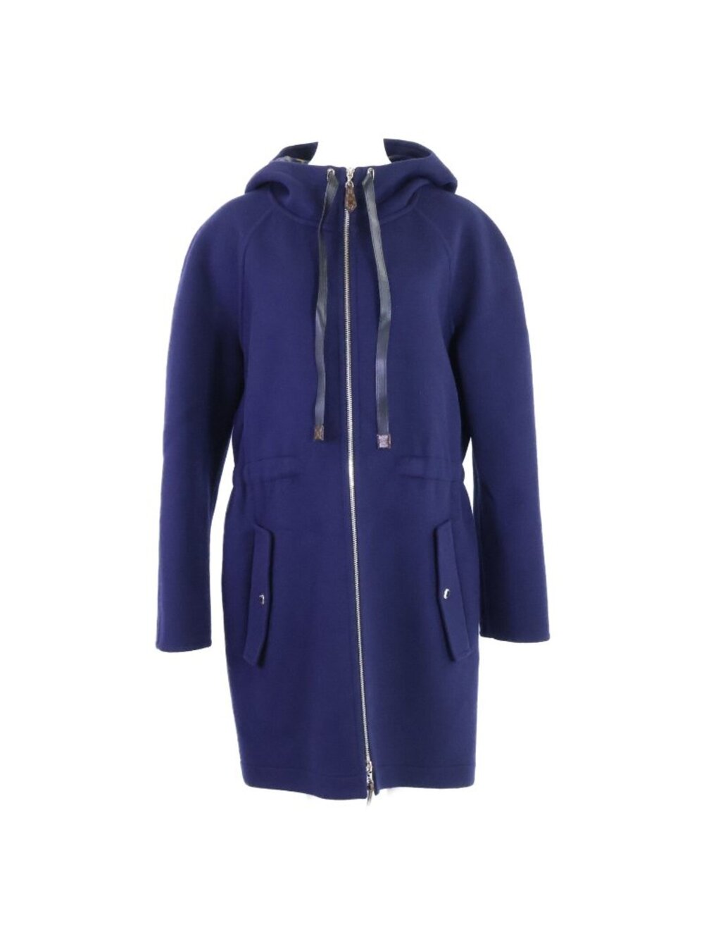 Louis Vuitton Wool Silk Lining Monogram Zip-up Hoodie 40